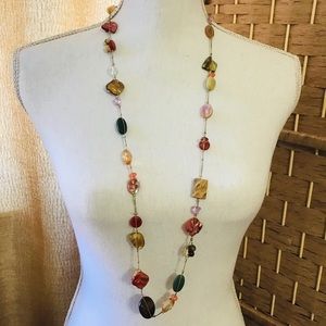 Lia Sophia long beaded necklace